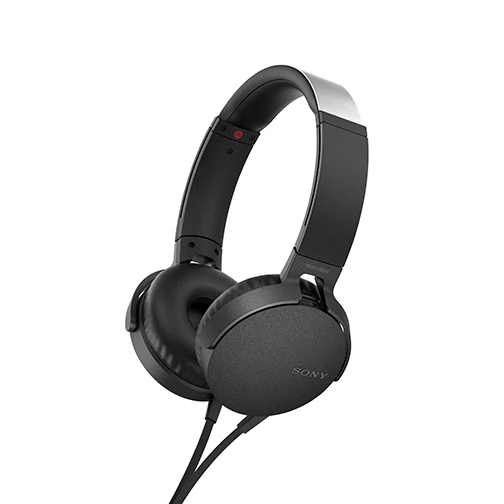 Б/у оригинальная гарнитура SONY MDR-XB550AP Extra Bass, стерео гарнитура - Цвет: Черный