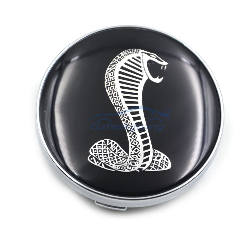 New Hot 60mm Car Emblem Wheel Hub Caps Center Cover Caps Cobra Shelby