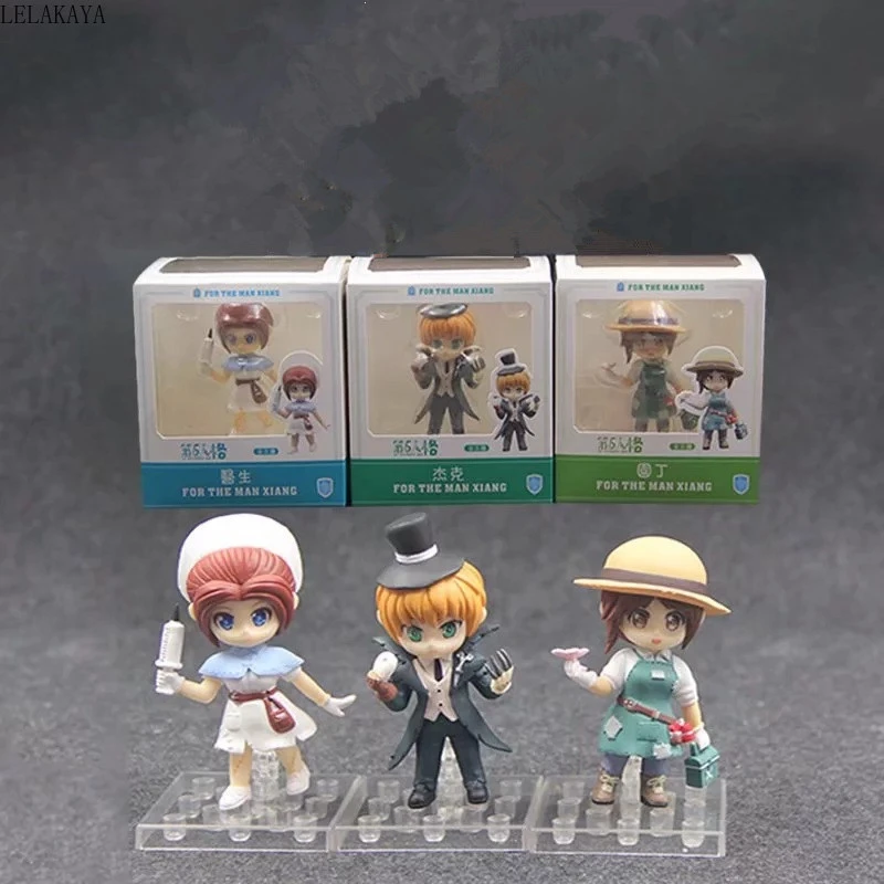 3pcs Set Game Anime Identity V Action Figure Gardener Doctor Jack Mini Cartoon Q Ver Model Pvc Collectible Decoration Doll 10cm Action Figures Aliexpress