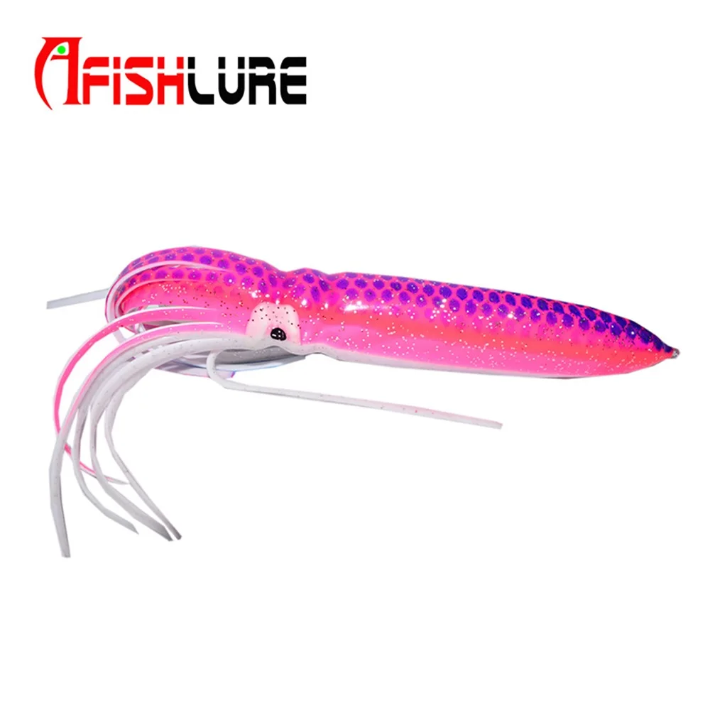 Afishlure Юбка осьминог Rig мягкие приманки 180 мм/15 г рыболовная большая приманка в виде кальмара Большая Морская рыболовная приманка