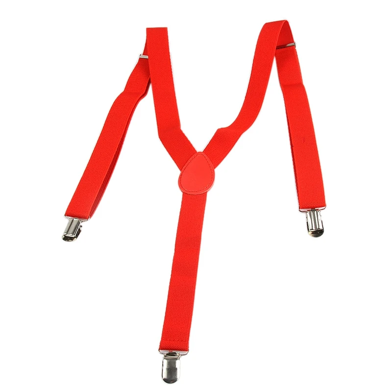 Adjustable Adult Suspender Straps Y Shape Clip on Men's Suspenders