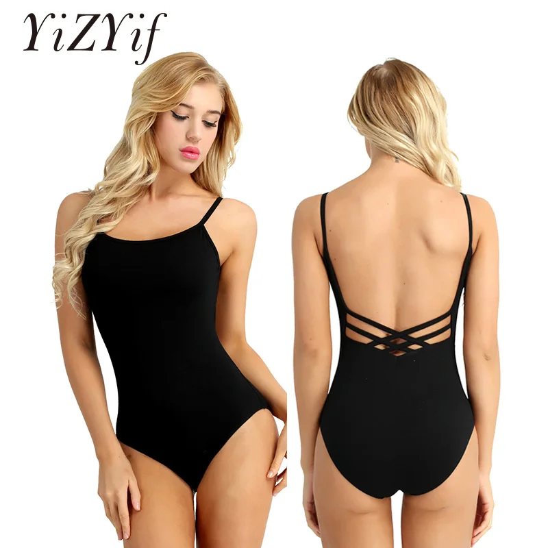 

Women Ballet Leotards Professional Ballerina Spaghetti Straps Built In Shelf Bra Dance Bodycon Adult Gymnastics Leotard Bodysuit