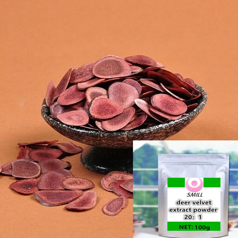 

100g-1000g High quality, no additions Antler extract powder deer velvet extract powder /lu rong/ Free shipping