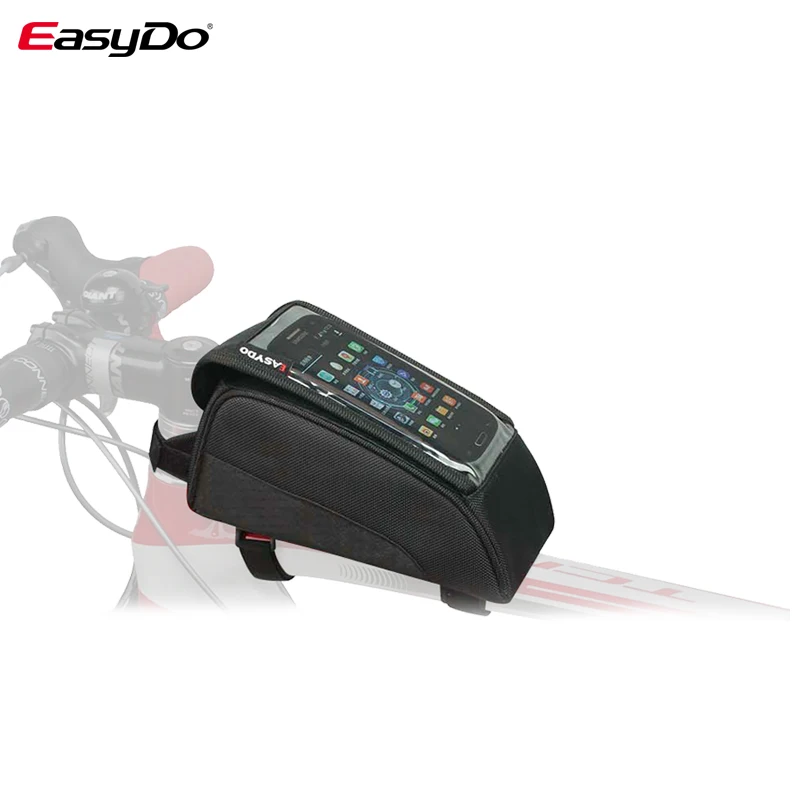 Clearance EasyDo Bicycle Bags MTB Mountain Bike Screen Touch Phone Bags Waterproof  Front Tube Frame Bag Waterproof Bike Travel Bags 4