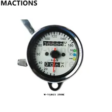 Универсальный Мотоцикл Запчасти двойной одометр спидометр светодиодный сигнальный светильник с подсветкой