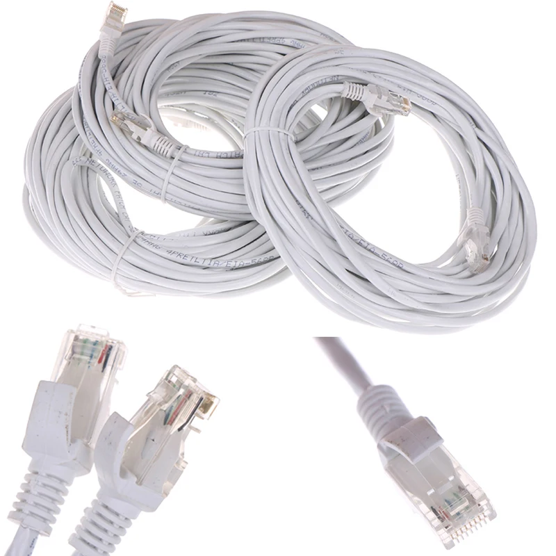 10/15/20/30 м Ethernet Интернет LAN CAT5e сетевой кабель для компьютерного модемного