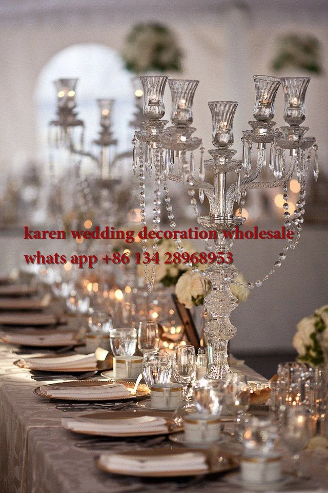 Online Get Tall Chandelier Stand Wedding Aliexpress Free Shipment 10pcs Lots 5 Arms Acrylic Crystal Wedding Centerpiece Flower Stand 30cm Diameter