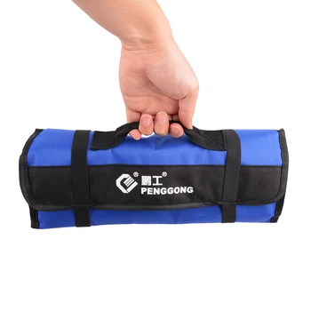 

Foldable Tool Bag Roll Pouch Electrician Tools Storage Handbag Convenient Holder Bags for Daily Repair of Electrician