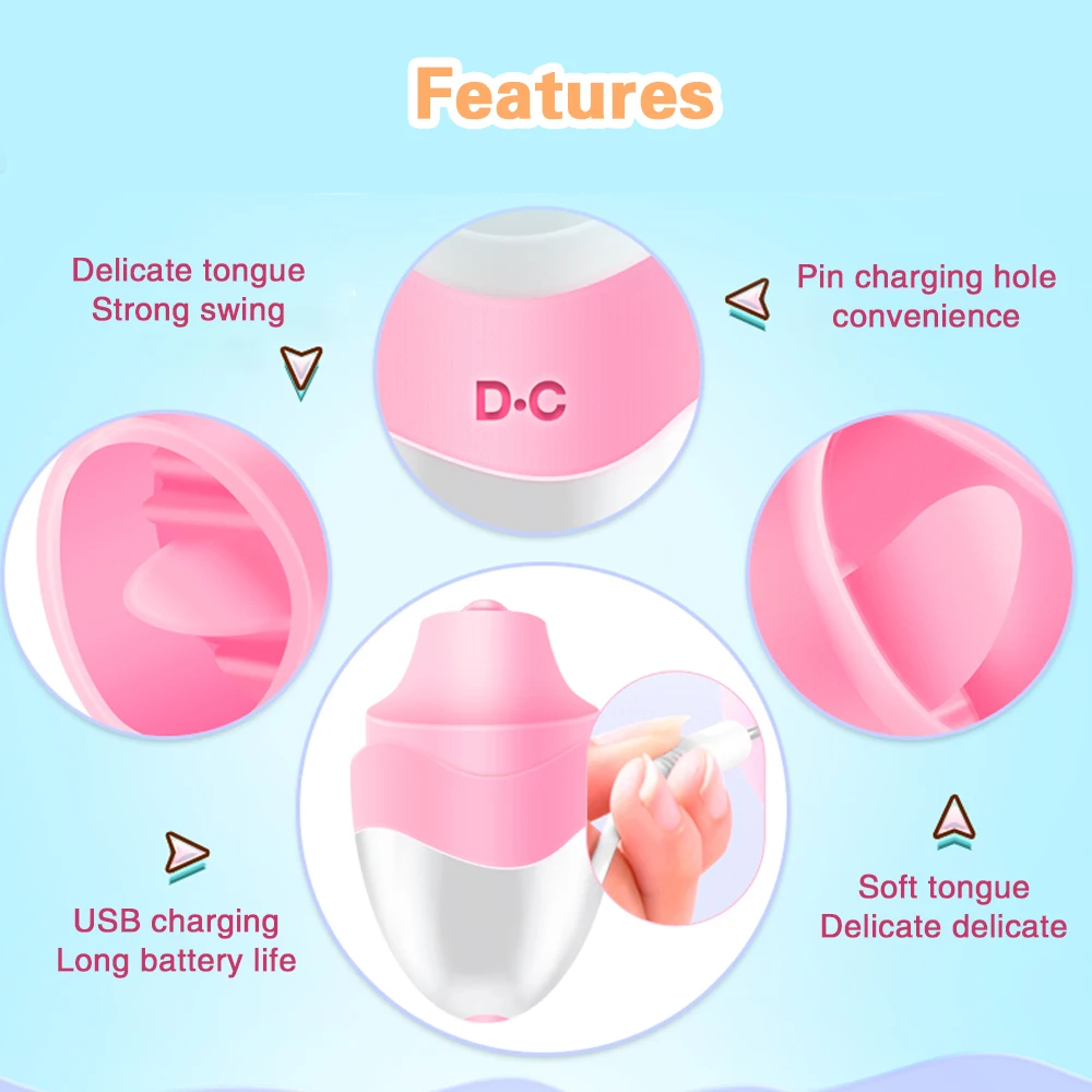 Vibrating Tongue Vibrs G-spot Egg Nipple Sucker Massager Oral Licking Clitoris Stimul Sex Toys for Women_voghion.com