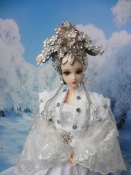 

1/6 12" Collectible Chinese Dolls Traditional Girl Doll Ethnic Doll Toys Movie Characters Model w/ Ancient Costume Dress