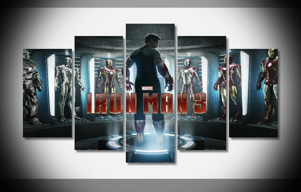 

6571 iron man 3 official Poster print on canvas gallery wrap framed art prints - gallery wrap art print home canvas decor