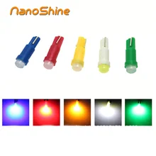 Nanoshine 10 шт. T5 светодиодные панели автомобилей инструмент автомобильных дверей Клин Gauge Чтение лампа 12 В COB SMD стайлинга автомобилей