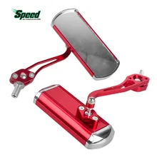 360 Rotate Road Motorcycle Cycling Bike Mirror Aluminum Alloy Bicycle Reflective Safety Handlebar Rearview Mirror Pair