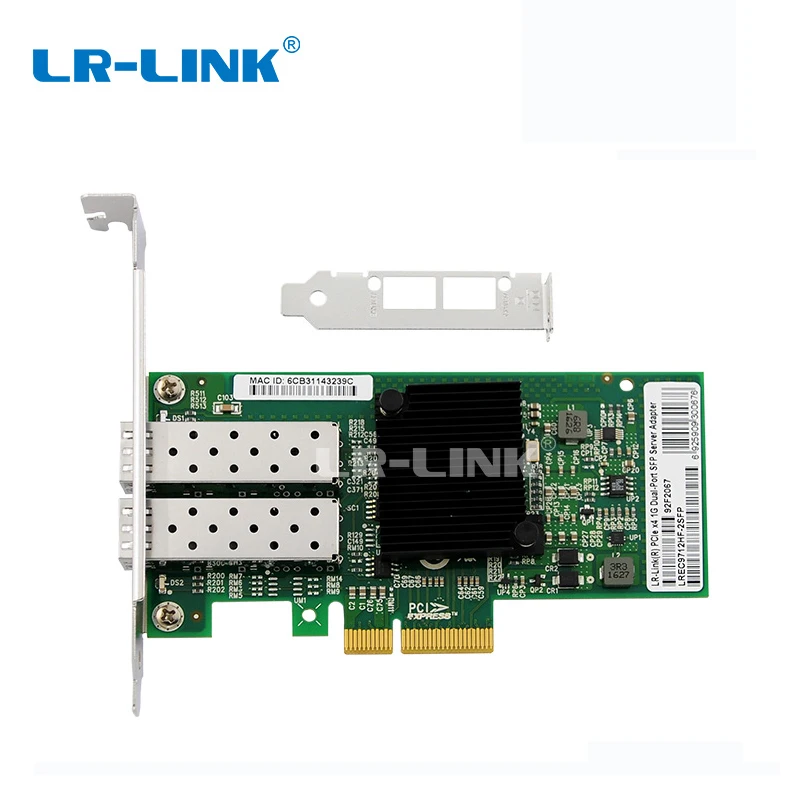 LR-LINK 9712HF-2SFP двухпортовый гигабитный Ethernet волоконно-оптический сетевой адаптер lan 1 ГБ сетевой адаптер PCI-E Совместимость с Intel I350-F2