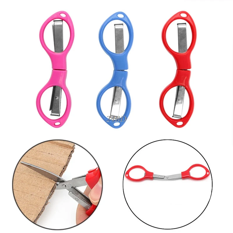 

Stainless Steel Folding Scissors Fishing Scissor Keychain Camping Mini Cutter