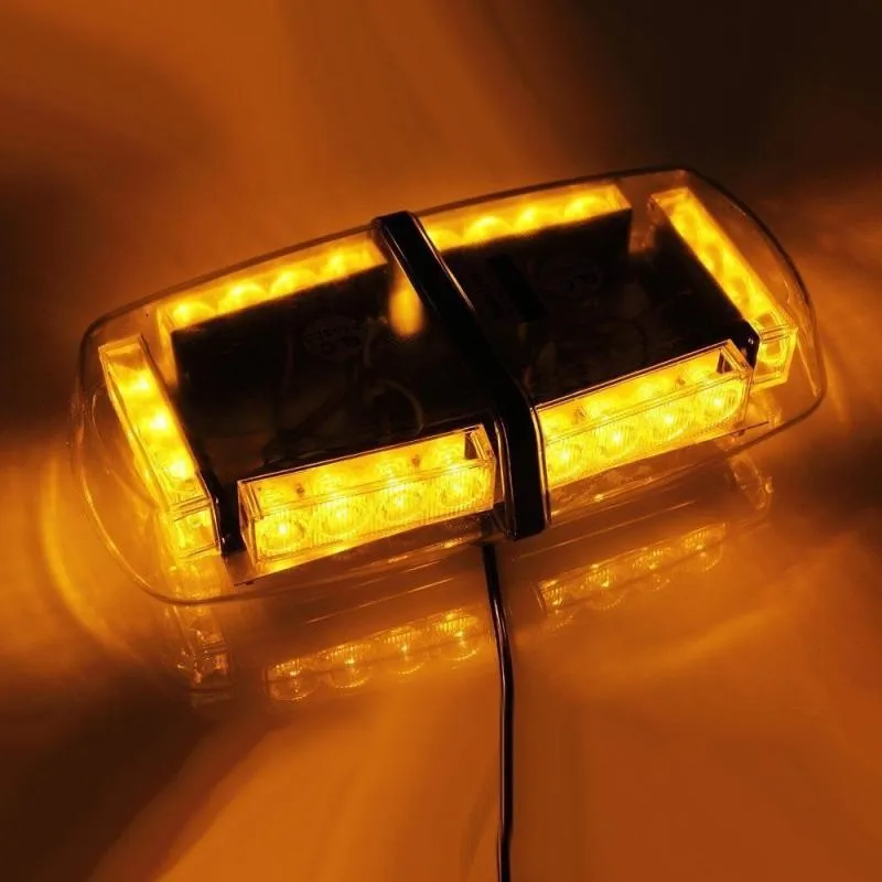 

7 Modes Car Roof 24 LED Flash Strobe Light Traffic Warning Emergency Hazard Ambulance Lamp Stroboscopic light Yellow Amber