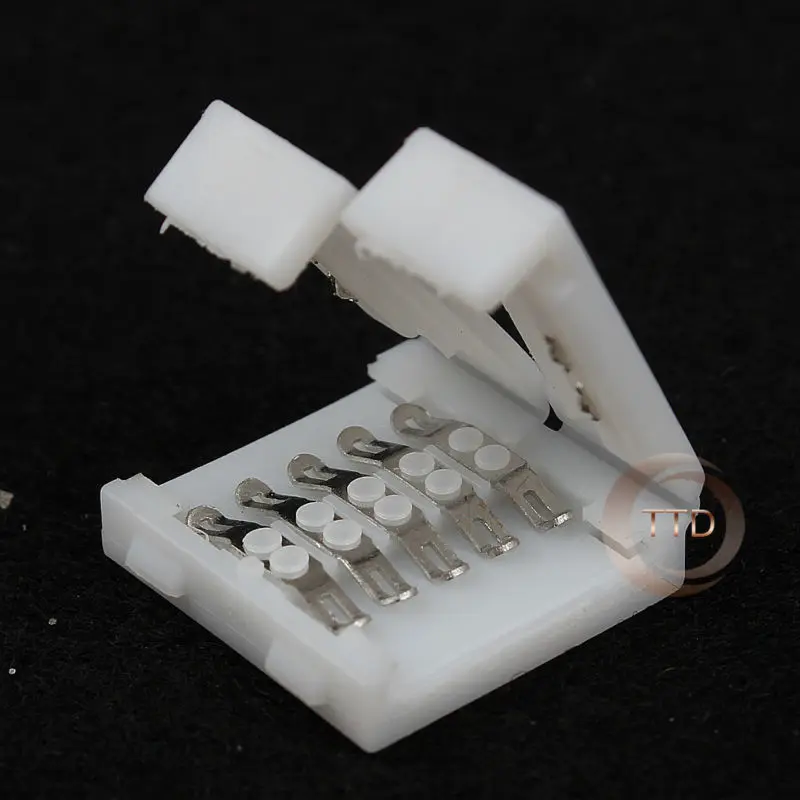 5 шт. 5pin светодиодные полосы клип pin 12 мм RGBW RGBWW разъем для ширина 5050 RGB + W WW