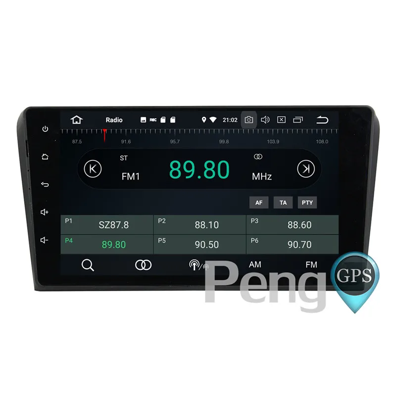 Clearance 2 Din Android 8.0 Car CD DVD Player 8Core GPS Navigation for Mazda 3 2003-2009 Stereo 1080P HD Screen Autoradio Headunit FM 4