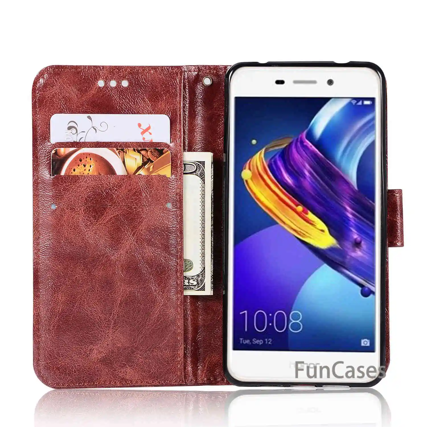 Чехол для huawei Ascend Honor 6c Pro V9 Play чехол Fundas 5 2 дюймов + подставка держатель карт Huawai