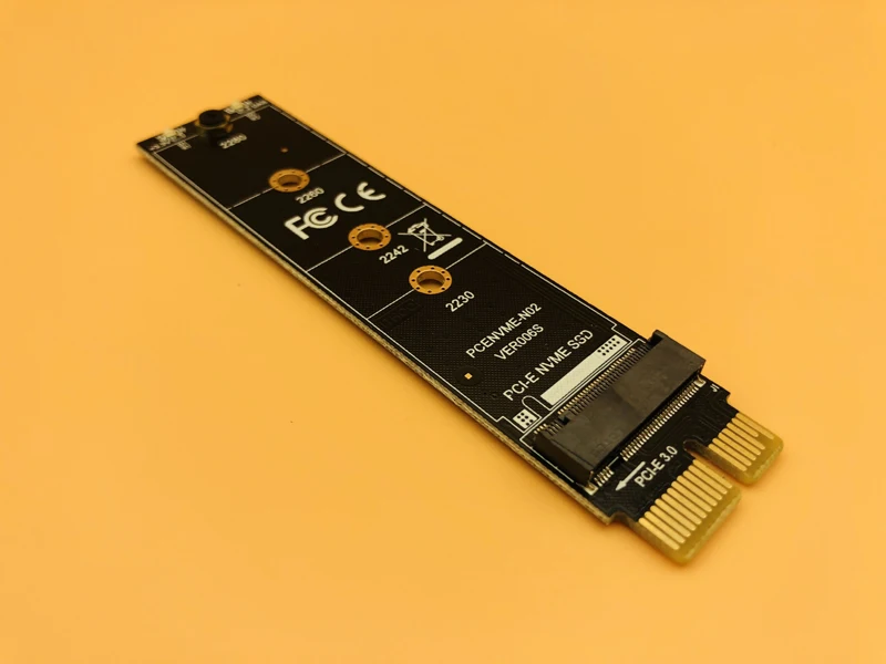 M.2 NVMe SSD PCI E Express 3 0x1 M соединитель в форме ключа адаптер высокоскоростная Плата