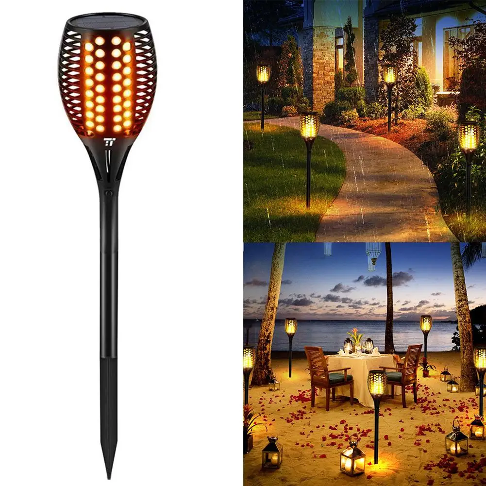 

Solar Flickering Flame Torch LED Light Waterproof Garden Lawn Landscape Lamp Lighting
