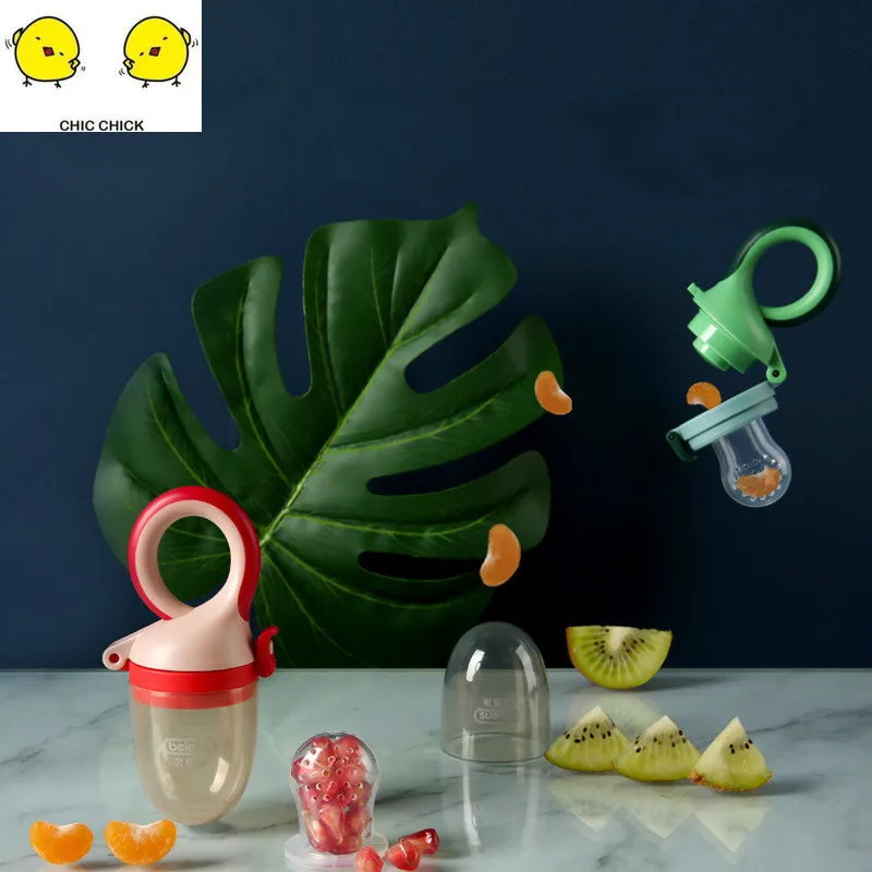 

Baby Fruit and Vegetable Bite Bag Baby Fruit Pacifier Supplementary Gum Spoon And Fork Set Box Kids Cartoon Children Spoon