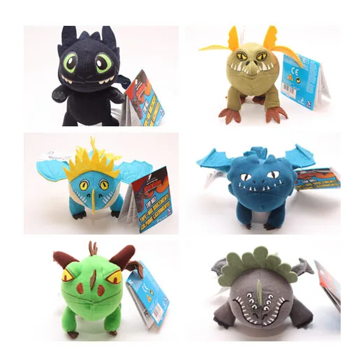 6pcs Season 2 How to Train Your Dragons Toothless Plush 