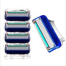 4pcs/lot Professional Shaving 5 Layers Razor Blades Compatible for Gillettee Fusione For Men Face Care