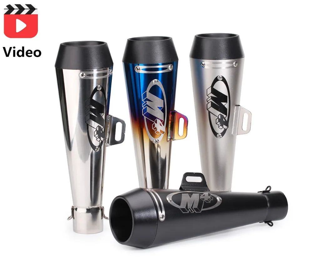 

51mm Motorcycle Exhaust Muffler Pipe Large Displacement Modified Pipe For Yamaha R6 For Kawasaki For Honda CBR1000