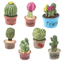 1:12 мини миниатюрный домашний декор суккулентные растения мини горячая Распродажа миниатюрное зеленое растение в горшке для кукольного домика украшение мебели