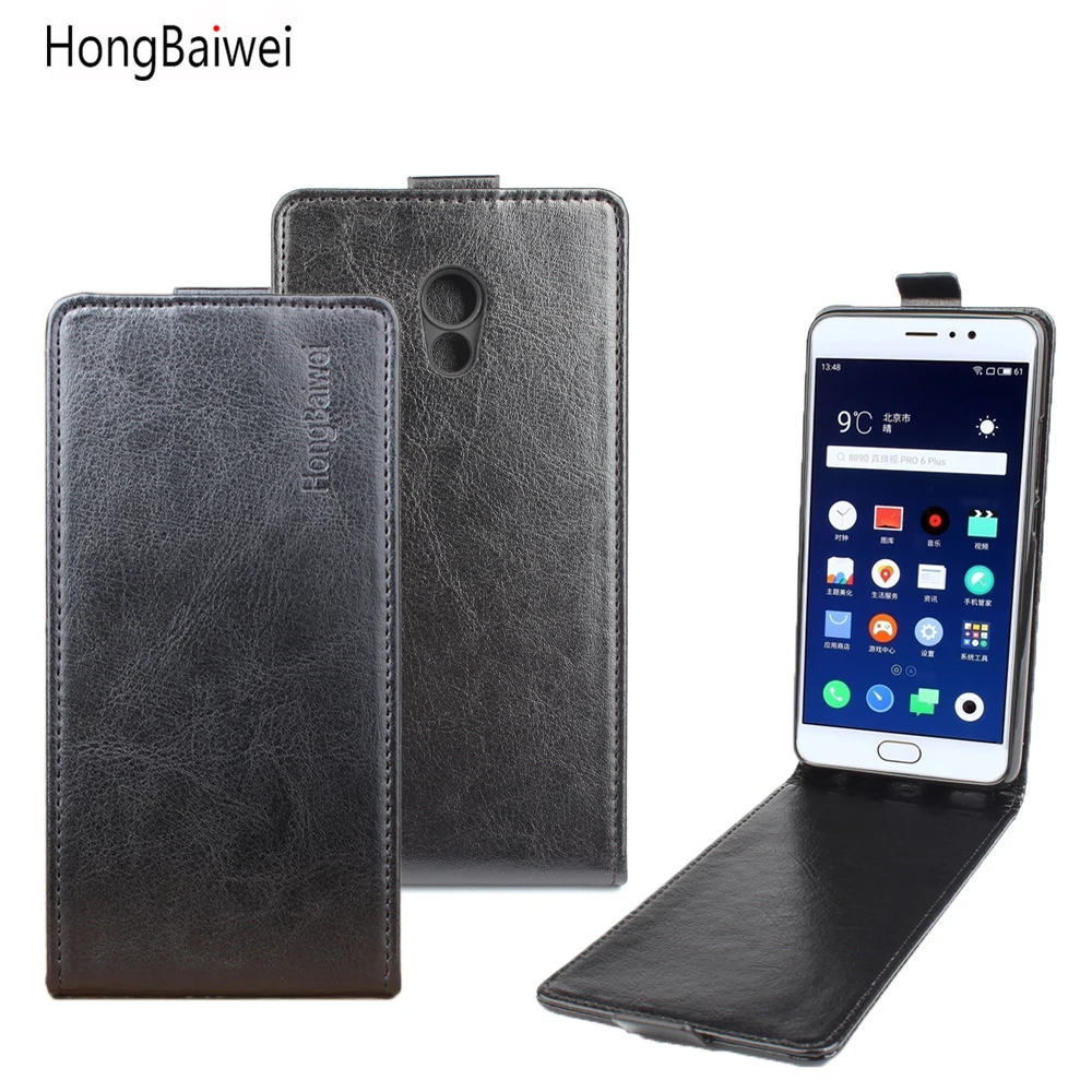 

HongBaiwei for Meizu Pro 6 Plus Cover Luxury Flip Case Cover for Meizu Pro 6 Plus Leather Case 5.7'' Magnetic Protective Shell