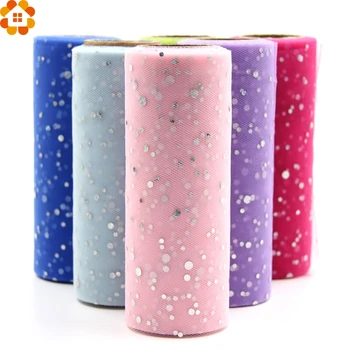 

10YardX15cm Glitter Sequin Tulle Roll Crystal Organza Sheer Gauze Element Table Runner&Home Garden/Wedding Party Decoration
