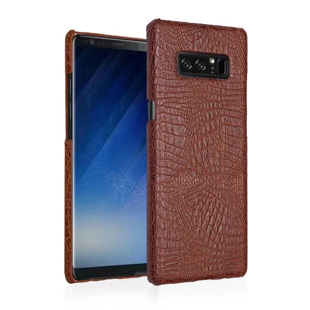 

Leather Case For Samsung Note 8 Luxury Crocodile Snake Print Cover For Samsung Galaxy Note 8 S8 Plus Hard Back Phone Cases Coque