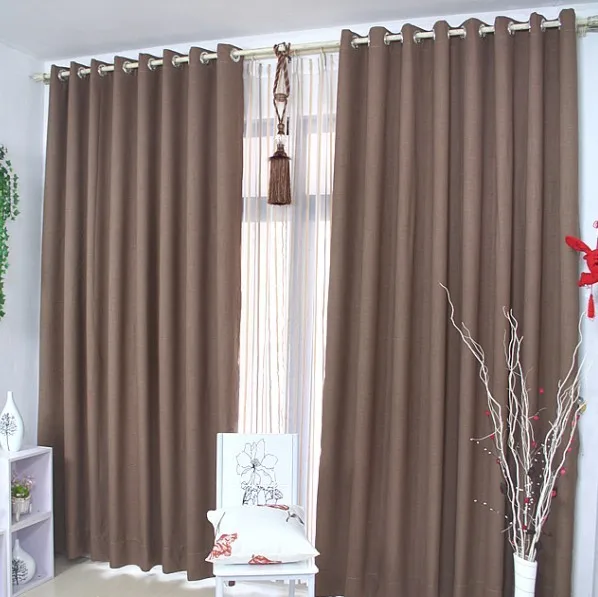 3 meters wide linen sense of high end professional blackout curtainsin