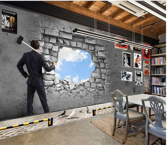 Jugend Tapete 3d tapete f r zimmer Retro brick wall verursacht durch jugend ktv bar nostalgischen dekoratives wand.jpg 640x640 - Jugend Tapete