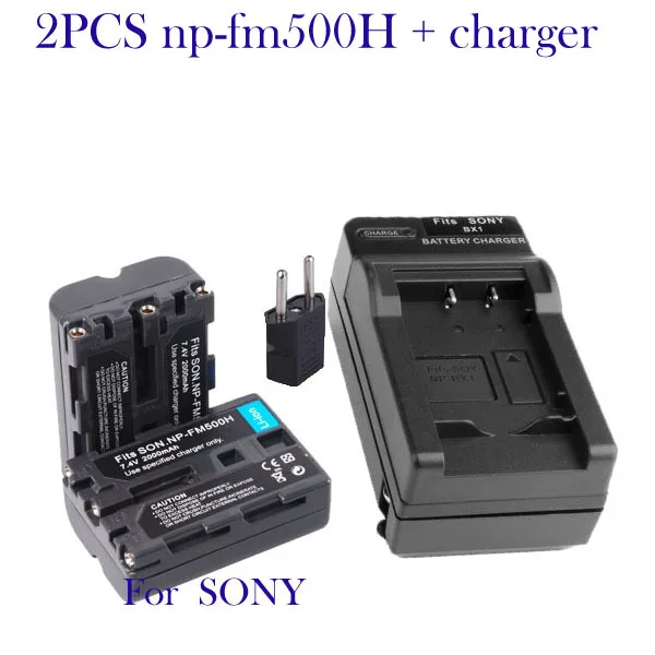   2 .    NP-FM500H  FM500H npfm500h batteria +  Sony A200 A700 A900 A300 A550 A700K DSLR SLT-A57