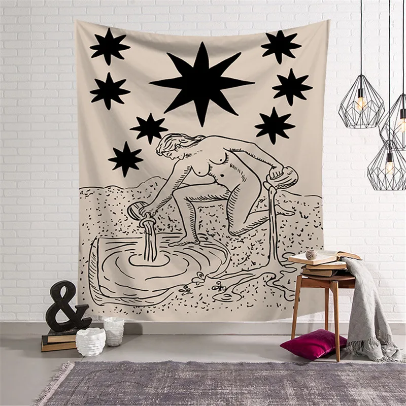 Гобелен настенный колдовство tapiz pared Tela Wandkleed Tenture Мураль Tissus Psychedelic Настенный Ковер хиппи бохо гобелин - Цвет: tapestry 3