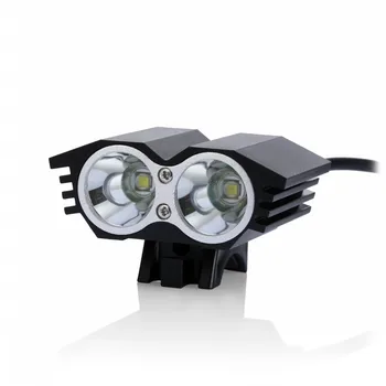 

3800 Lumens 2x CREE XM-L U2 LED Headlamp Headlight Bike Bicycle Light Head front Light With 4x18650 battery pack And charger