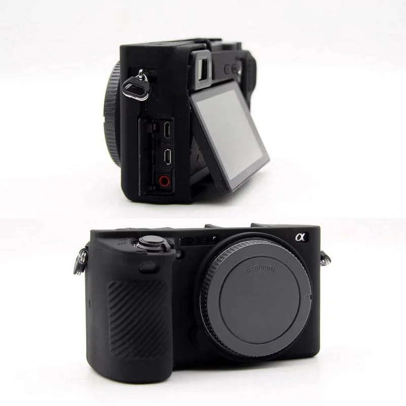 Soft Silicone Case Camera Body Protective Cover For Sony A6500 A6300 Mirrorless System Camera Rubber-11
