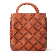 AETOO европейские и американские ретро сумки, Воловья кожа, женская сумка через плечо, растительного дубления кожи, женская сумка косой