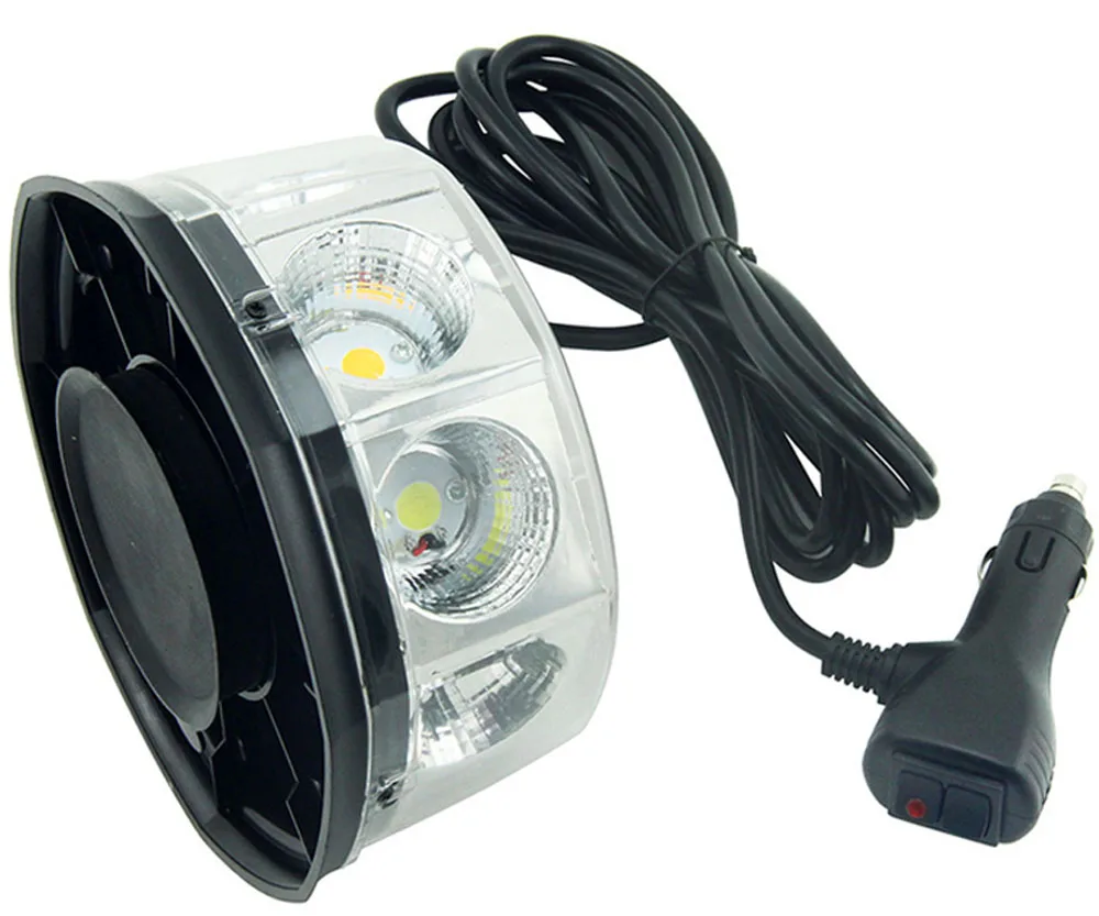 car COB 8 LED flashing warning light lamp 5