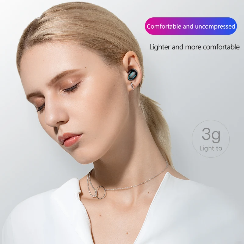 Biaural True беспроводные наушники Bluetooth гарнитура 5,0 водонепроницаемые, пылезащитные, защищенные от пота двусторонние звонки наушники