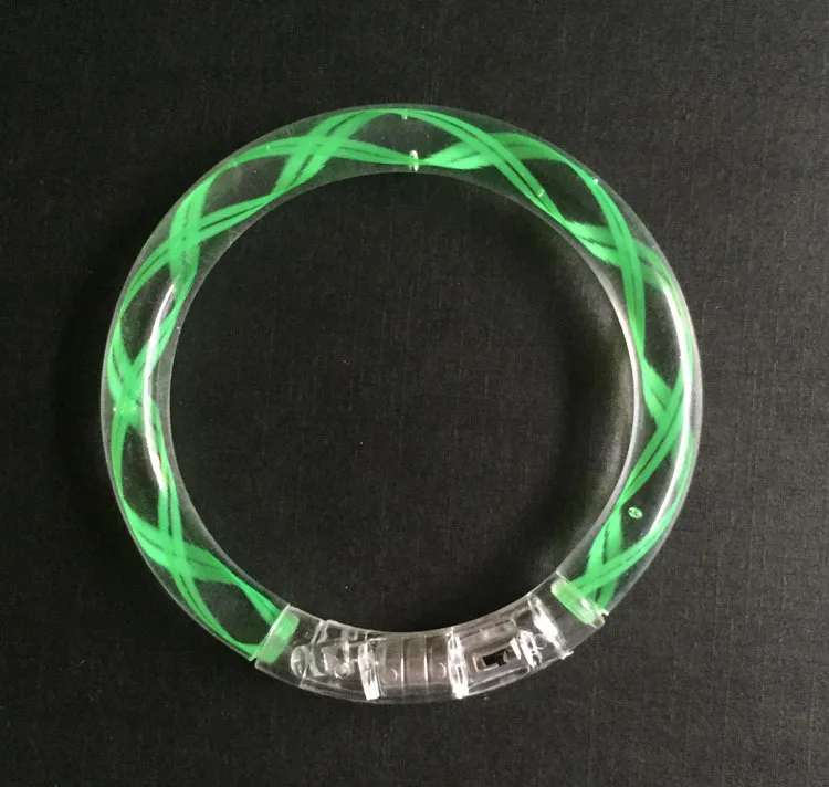 Светящийся браслет мигающая игрушка нить светящаяся вспышка браслет акриловый светящийся светодиодный браслет - Цвет: Светло-зеленый
