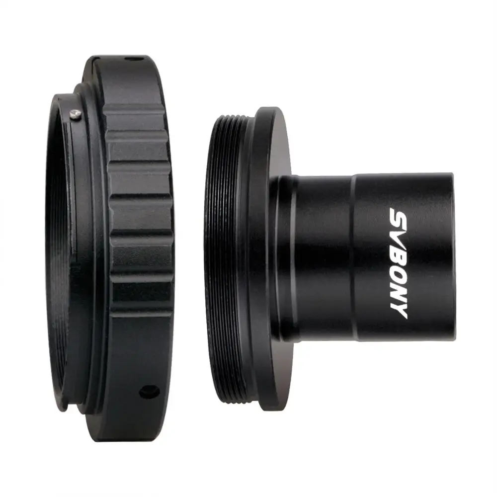 Compatible avec Nikon Svbony SV124 Cam/éra Telescope Adaptateur en T et Adaptateur en Anneau T2 0.965 en Aluminium