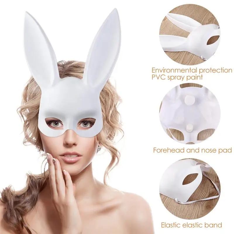 2017 New Men Women Masquerade Bunny Rabbit Mask Halloween Costume