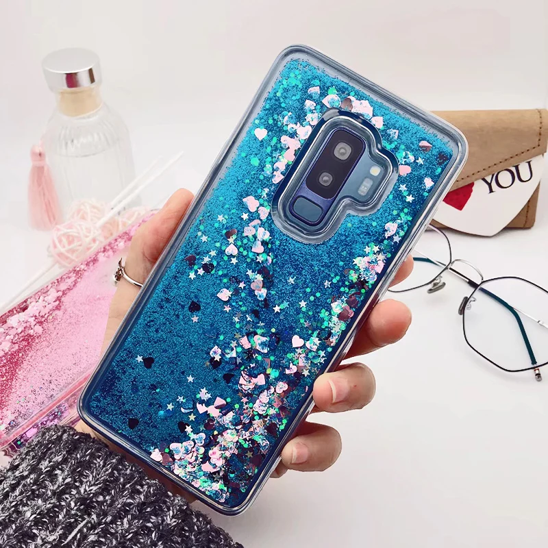 for Samsung Galaxy S9 case Back cover Bling Glitter Dynamic Quicksand Liquid Case for samsung S9 plus cover Galaxy S9 coque (15)