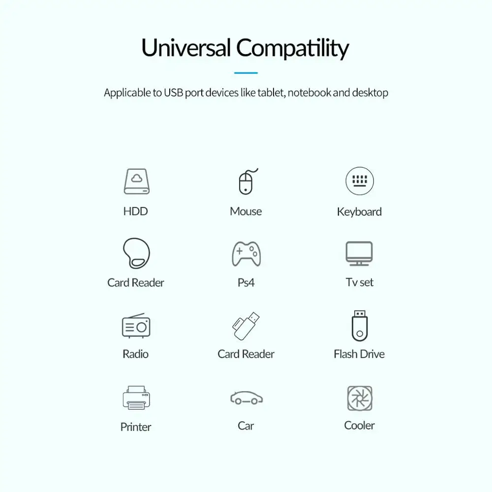 ORICO USB2.0 HUB Multi 4 Port High Speed USB Splitter Mini Portable OTG Adapter For Windows Mac OS Android Laptop Accessories