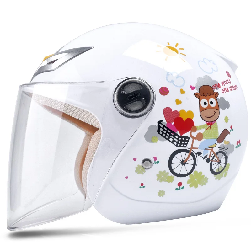 1 white bicycle