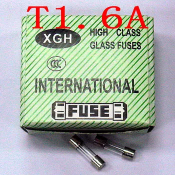 

( 100 pcs/lot ) 1.6A T1.6A 250V,5 x 20mm,Slow Blow Glass Fuses.