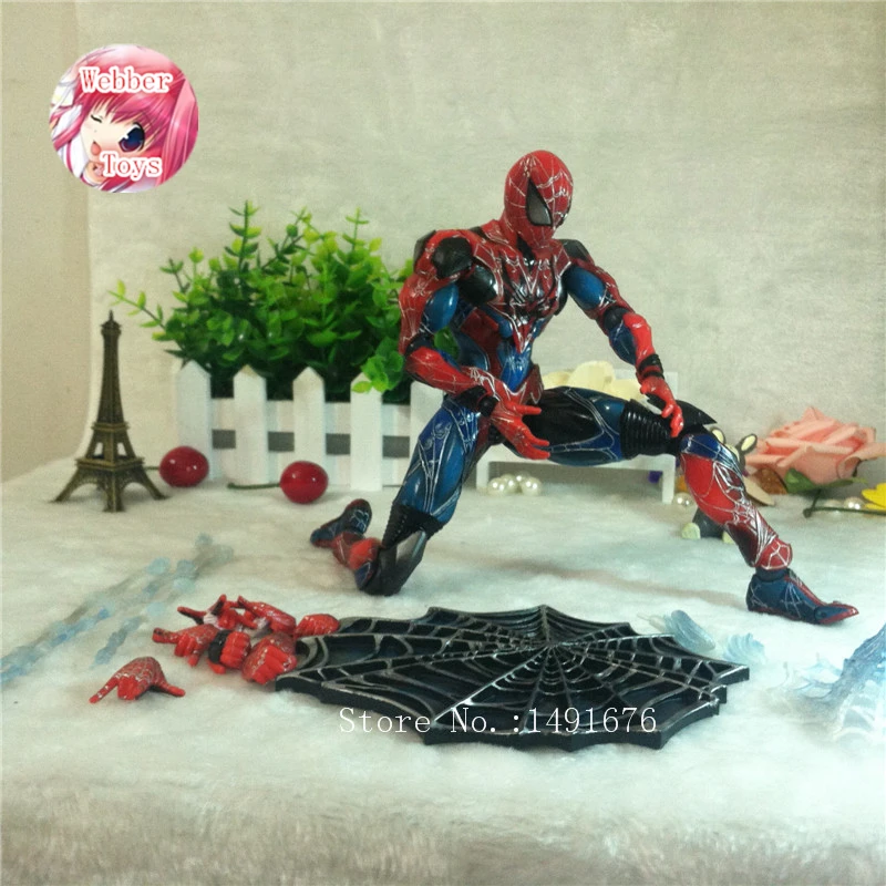 

Superhero Spider-Man Action Figure SpiderMan Peter Benjamin Parker Collection Model Play Arts Kai PVC Figure Toy 28cm Brinquedos